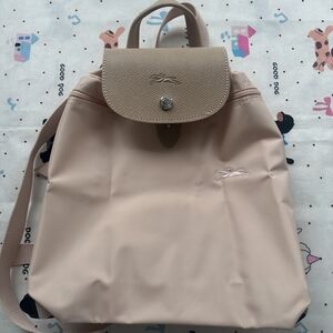 Longchamp Le Pliage Series Mini Backpack — Dusty Pink / Nude Pink